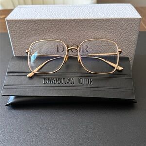 Dior Rose Gold Rimmed EyeGlasses